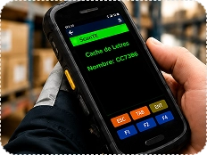 ScanTE emulador Telnet rodando em coletor de dados Android no picking