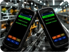 Coletores de dados Android emulados para apontamento de produção industrial